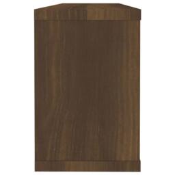 Berkfield Home Wall Cube Shelves 2 pcs Brown Oak 60x15x23 cm Engineered Wood - Size: 60 x 15 x 23 cm - thumbnail 5