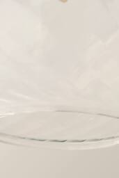 ValueLights Emery Clear Oval Swirled Glass Easy Fit Lamp Shade with Bulb - thumbnail 5
