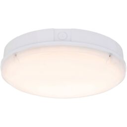 Loops Gloss White IP65 Bulkhead Light - 18W CCT SMD LED Module - 300mm Diameter - thumbnail 3