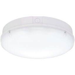 Loops Gloss White IP65 Bulkhead Light - 18W CCT SMD LED Module - 300mm Diameter - thumbnail 1
