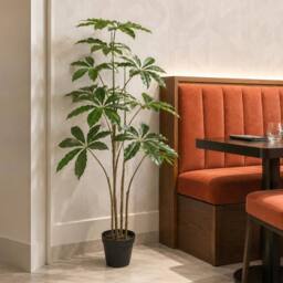 Leaf 120cm Dwarf Umbrella Realistic Artificial Tree Premium in Green