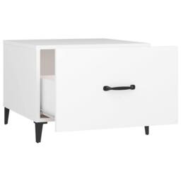 Berkfield Home Coffee Table with Metal Legs 2 pcs White 50x50x40 cm - Size: 50 x 50 x 40 cm - thumbnail 9