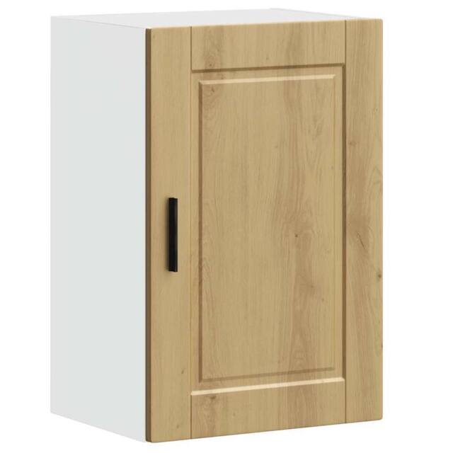 Berkfield Home Kitchen Wall Cabinet¬†Porto Artisan Oak Engineered Wood in Brown - image 1