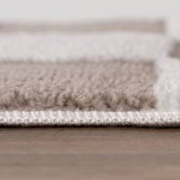 THE RUGS Loft Checkered Living Room Area Rug & Runners Soft Pile in Beige - Size: 80 cm x 150 cm - thumbnail 7