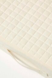 Homescapes Cotton Orthopaedic Foam Armchair Booster Cushion in Cream - Size: 50 cm x 50 cm - thumbnail 4