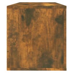 Berkfield Home Wall Shoe Cabinet Smoked Oak 100x35x38 cm Engineered Wood in Brown - Size: 100 x 35 x 38 cm - thumbnail 6