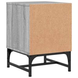Berkfield Home Bedside Cabinets with Glass Doors 2 pcs Grey Sonoma 35x37x50 cm - Size: 35 x 37 x 50 cm - thumbnail 9