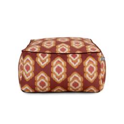 rucomfy Beanbags rucomfy Velora Square Floor Cushion Beanbag - Ikat Pattern Pouffe Seat - thumbnail 2