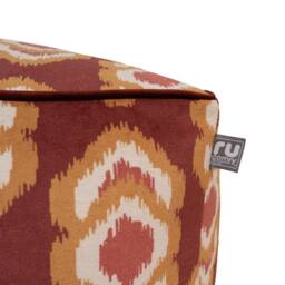rucomfy Beanbags rucomfy Velora Square Floor Cushion Beanbag - Ikat Pattern Pouffe Seat - thumbnail 3