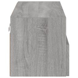 Berkfield Home TV Wall Cabinet Grey Sonoma 80x30x30 cm Engineered Wood - Size: 80 x 30 x 30 cm - thumbnail 9