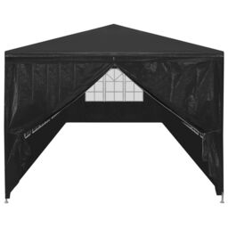 Berkfield Home Party Tent 3x9 m Anthracite in Black - thumbnail 3
