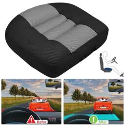 NESTLUNE Adult Car Booster Seat Portable Car Seat Cushions in Black - Size: 100 cm x 190 cm