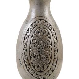 Wyld and Coco Tall Grey Terracotta Vase 51 cm Handmade Greek-Inspired - thumbnail 2