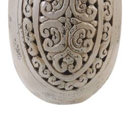 Wyld and Coco Tall Grey Terracotta Vase 51 cm Handmade Greek-Inspired - thumbnail 5