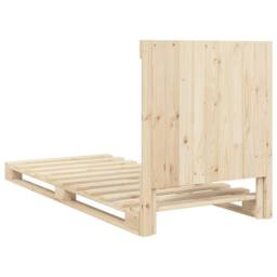 Berkfield Home Beautiful Bed Frame without Mattress with Headboard 90x200 cm Sol in Light Tan - thumbnail 9