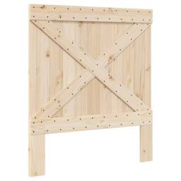 Berkfield Home Beautiful Bed Frame without Mattress with Headboard 90x200 cm Sol in Light Tan - thumbnail 6