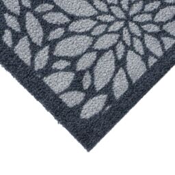 JVL Mega Doormat & Runner - Flowers in Blue - Size: 150 cm x 100 cm - thumbnail 2