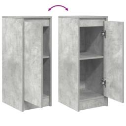 Berkfield Home Sideboard Concrete Grey 29.5x34x76 cm Engineered Wood - thumbnail 9