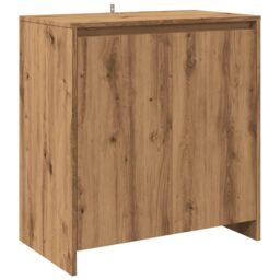 Berkfield Home Sideboard Artisan Oak 70x41x75 cm Engineered Wood in Brown - Size: 70 x 41 x 75 cm - thumbnail 2