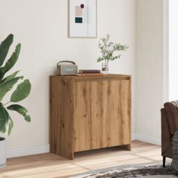 Berkfield Home Sideboard Artisan Oak 70x41x75 cm Engineered Wood in Brown - Size: 70 x 41 x 75 cm - thumbnail 3