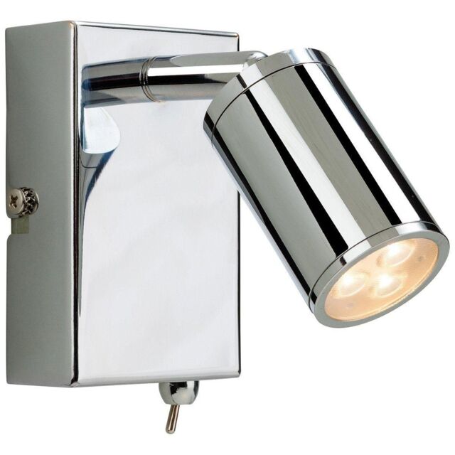 Netlighting Orion LED 3 Light Indoor Wall Spotlight (Switched) Chrome in Grey