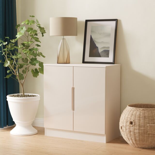 Ready Assembled 2 U Lucca 2 Door Cabinet (Ready Assembled) in Taupe - image 1