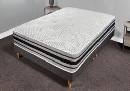 Sloomy Cashmere 2000 Memory Pocket Hybrid Mattress in White - Size: King - thumbnail 3