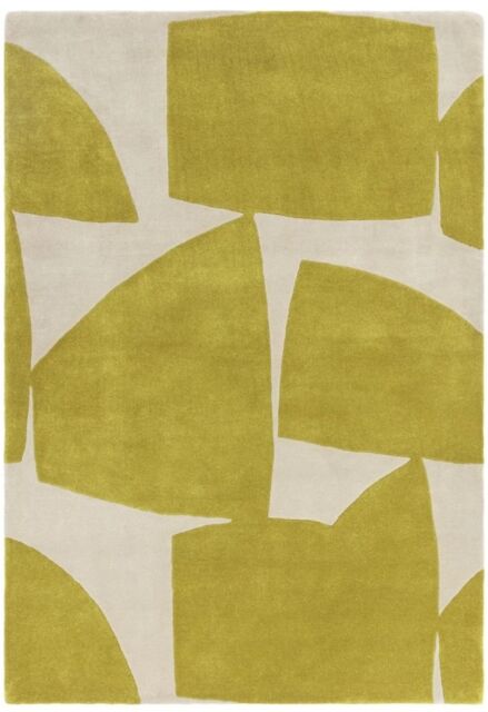 The Rug Shop UK Yellow Handmade Modern Abstract Pet Easy To Clean Area Rug - Size: 200 cm x 290 cm - image 1