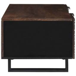 Berkfield Home Stunning Coffee Table - 100x54x40 cm, solid & engineered wood in Brown - Size: 100 x 54 x 40 cm - thumbnail 4