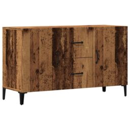 Berkfield Home Sideboard Old Wood 100x36x60 cm Engineered Wood in Brown - Size: 100 x 36 x 60 cm - thumbnail 2
