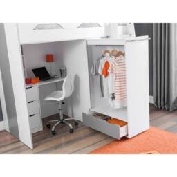 Cheshire Granite Highsleeper White / Silver - Single (90cm) - thumbnail 5