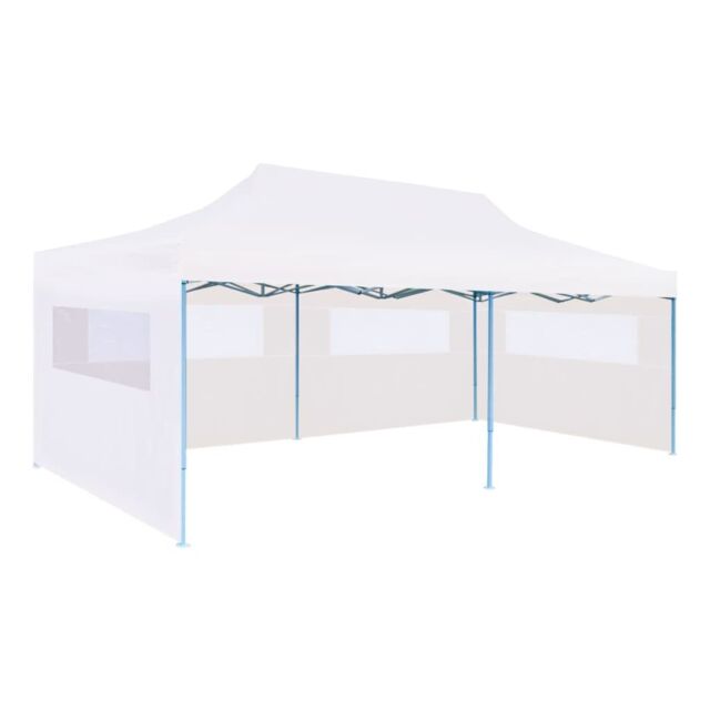 Berkfield Home Folding Pop-up Partytent with Sidewalls 3x6 m Steel White - image 1