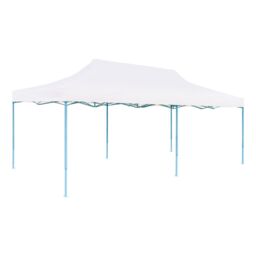 Berkfield Home Folding Pop-up Partytent with Sidewalls 3x6 m Steel White - thumbnail 2