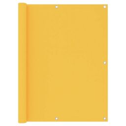 Berkfield Home Balcony Screen Yellow 120x600 cm Oxford Fabric - thumbnail 1