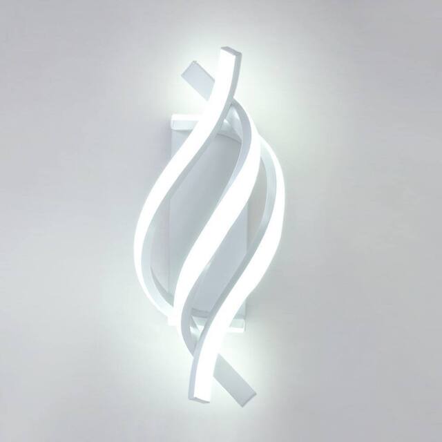 Pheashine Modern LED Wall Light Sconce, 22W, White, Acrylic, 6500K Cool White - image 1