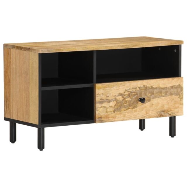 Berkfield Home TV Cabinet 80x33x46 cm Solid Wood Mango in Brown - Size: 80 x 33 x 46 cm - image 1