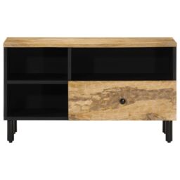 Berkfield Home TV Cabinet 80x33x46 cm Solid Wood Mango in Brown - Size: 80 x 33 x 46 cm - thumbnail 3