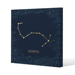 Benjamin Tate Design Gold scorpio (canvas) / 46 x 46 x 4cm in Natural - Size: 46 x 46 x 4 cm - thumbnail 1