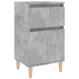 Berkfield Home Bedside Cabinet Concrete Grey 40x35x70 cm - Size: 40 x 35 x 70 cm - thumbnail 2