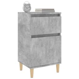 Berkfield Home Bedside Cabinet Concrete Grey 40x35x70 cm - Size: 40 x 35 x 70 cm - thumbnail 4