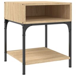 Berkfield Home Bedside Tables 2 pcs Sonoma Oak 40x41x50 cm Engineered Wood in Brown - Size: 40 x 41 x 50 cm - thumbnail 4