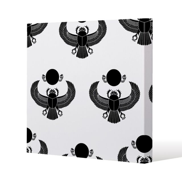 Benjamin Tate Design Scarab Silhouette (Canvas Print) / 114 x 114 x 4cm in Natural - Size: 114 x 114 x 4 cm - image 1