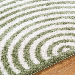 Livabliss Fossay Shag-Washable Beige Brown Green Grey Modern High Pile Rug - Size: 120 cm x 170 cm - thumbnail 3