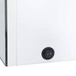 Berkfield Home LED Bathroom Mirror Cabinet 89x14x62 cm Shining White - Size: 89 x 14 x 62 cm - thumbnail 6