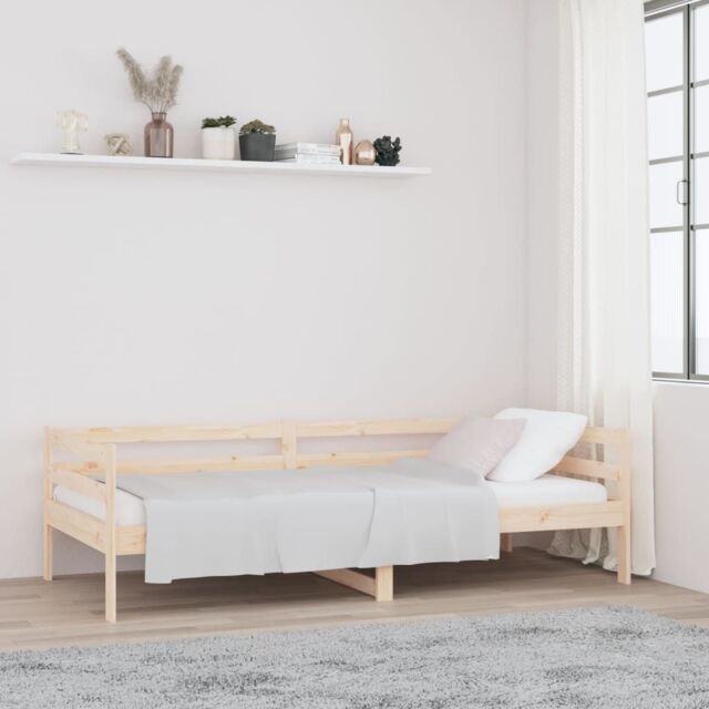 Berkfield Home Day Bed 80x200 cm Solid Wood Pine in Brown - image 1