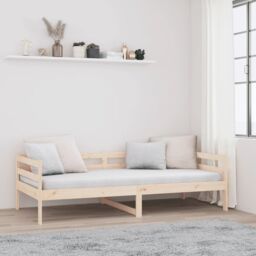 Berkfield Home Day Bed 80x200 cm Solid Wood Pine in Brown - thumbnail 4