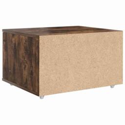 Berkfield Home Modern Drawer Cabinet Smoked Oak MDF with Veneer Drawer Cabinet in Brown - thumbnail 8