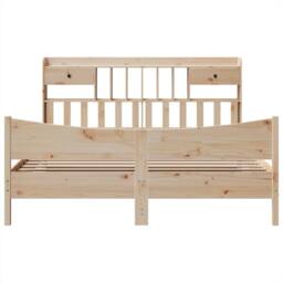 Berkfield Home Durable Bed Frame without Mattress 180x200 cm Super King Solid Wo in Light Brown - thumbnail 4