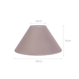 Voltico Two Pack 12 Inch Coolie Lamp Shades in Light Brown - thumbnail 3