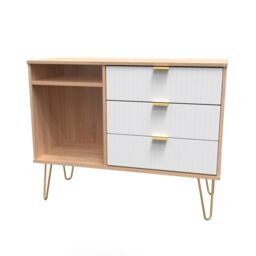 Ready Assembled 2 U Bexley 3 Drawer TV Unit (Ready Assembled) in Natural - thumbnail 7